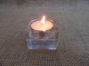 6Pcs Cube Crystal Tealight Candle Holder Wedding Party Favor
