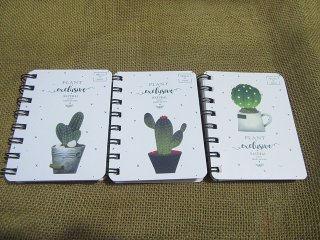6Pcs New Spiral Cactus-Themed Plant Memo Note Pad Notebook