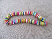 2Strands x 110Pcs Flat Round Circle Gemstone Beads 18x3mm