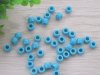 1200 New Plastic Blue Barrel Pony Beads 6x8mm