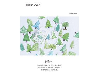 10Packs X 46Pcs Tree Paper Sticker Bookmark Plant Marker Memo Fl