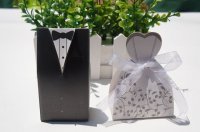 6Pkt x 6Pcs Bride & Bridegroom Bomboniere Boxes Wedding Favor