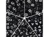 3Packs x 1000Pcs Black Alphabet Letter Cube Beads 5mm