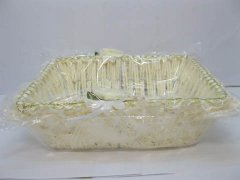 2X Fancy Handmade Oblong Paper Crochet Basket