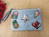 1X Cotton Coin Bag Purse Wallet Handbag with Zipper 29x21cm 1X Cotton Coin Bag Purse Wallet Handbag with Zipper 29x21cm