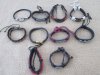 12Pcs Fashion Leatherette Drawstring or Clasp Tribe Bracelets