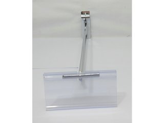 20X Double-Line Slatwall Hook with Flip Tag 30cm Long