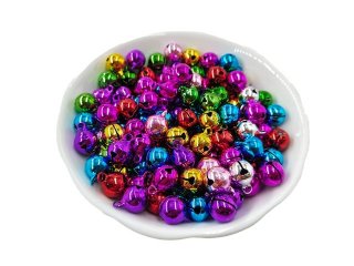 500Pcs Round Jingle Bells Beads Pendants Craft 8mm
