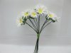 12BundleX12Pcs Craft Scrapbooking Wedding White Chrysanthemum
