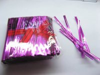 9000 Purple Twist & Curling Ties Packaging Supplies 8cm