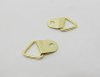 200Pcs Golden Plated Triangle Picture Frame Hanging Hooks 20mm