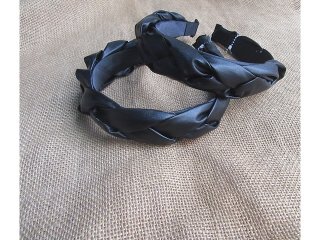 6Pcs Braided Faux Leather Headband Hair Head Hair Hoop