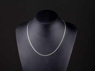 5Pcs Silver Finished Necklace Chain 45cm Long 2mm Wide