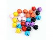 5x10Pcs Jingle Bells Beads Pendants Craft 15mm Mixed