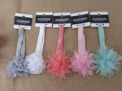 1Pc Flower Hairband Hair Elastic Scrunchies Head Band