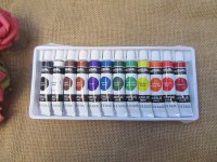 12Pcs x 9.5ml Acrylic Paint Set Professional Craft Paint Art