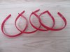 20Pcs Red Headbands Hair Clips Craft for DIY 12MM