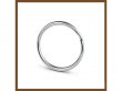 100 Nickel Plated Flat Split Ring Split Key Rings 38mm