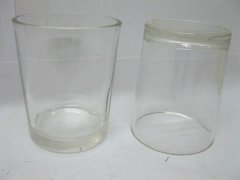 144X Transparent Glass Tea Light Holder Wedding Favor
