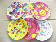 100 Happy Birthday Party Cartoon Paper Dishes co-c46 100 Happy Birthday Party Cartoon Paper Dishes co-c46