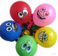 100 New Funny Emoji Smiley Face Balloons Mixed Color 30cm