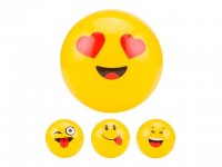 10 Inflatable Funny Smile Face Emoticon Bouncing Balls 22cm Dia.