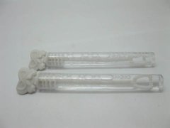 (image for) 48Pcs White Heart Tube Bubble Wedding Favor