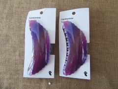 (image for) 1Pc Shiny Purple Claw Hair Clip 12x4x4cm
