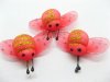 50 Red Fairy Bee Jewellery Charms Pendants