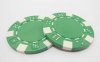 50 New Green Plain Poker Chips 39x3mm