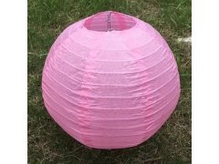 (image for) 12Pcs New Plain Pink Round Paper Lantern Wedding Favor 15cm