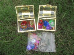 (image for) 4Sets Pirate Treasure Chest Box with Colorful Gems Pretend Toys