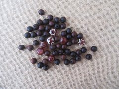 (image for) 8Packets X 54Pcs Wooden Glass Round Loose Beads Make Necklace