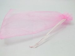 (image for) 98 Pink Drawstring Jewelry Gift Pouches 23x17cm