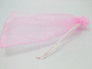 98 Pink Drawstring Jewelry Gift Pouches 23x17cm