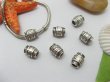 (image for) 20pcs Tibetan Silver Barrel Beads European Design Yw-pa-mb67