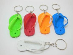 (image for) 48X New Slipper Flip Flop Key Rings Mixed Colour