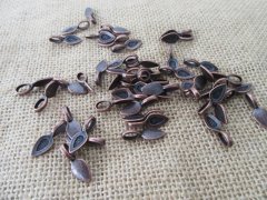 190Pcs High Quality New Copper Snap Bail Pendant Leaf Bail 21x8m 190Pcs High Quality New Copper Snap Bail Pendant Leaf Bail 21x8m