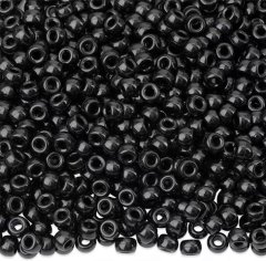(image for) 1000Pcs Black Pony Beads 9x6mm DIY Jewelry Making Craft Supplies