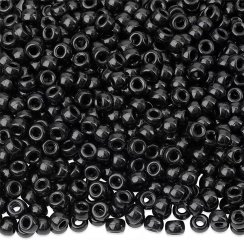 1000Pcs Black Pony Beads 9x6mm DIY Jewelry Making Craft Supplies (image for) 1000Pcs Black Pony Beads 9x6mm DIY Jewelry Making Craft Supplies