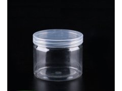 (image for) 50X Clear Screw Empty PET Jars Storage Container 260ML 85x65mm