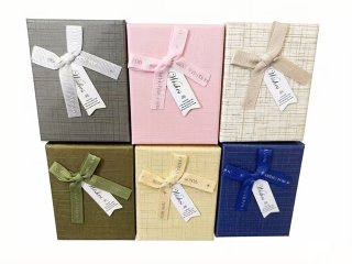 (image for) 12Pcs Gift Case Jewelry Packing Box Gift Paper Boxes 70x90mm Mixed Color