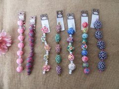(image for) 12Strings Polymer Beads Unfinished Bracelet Jewelry Making