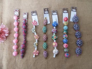 12Strings Polymer Beads Unfinished Bracelet Jewelry Making (image for) 12Strings Polymer Beads Unfinished Bracelet Jewelry Making