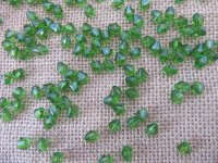 3700 Green Faceted Bicone Beads Jewellery Finding 8mm