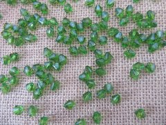 3700 Green Faceted Bicone Beads Jewellery Finding 8mm