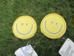 (image for) 6Pcs Round Smiley Face Coin Purse Coin Pouch Zipper Lock
