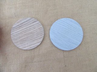6Sets x 6Pcs MDF Wooden Design Plain Round Coasters 10cm Dia