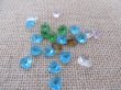 (image for) 500pcs Faceted Heart Shape Crystal Glass Beads Mixed Color