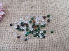 (image for) 450g (Approx 950pcs) Rondelle & Round Faceted Crystal Beads 8mm 